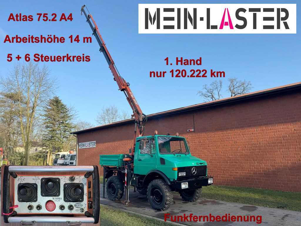 Unimog U 1200 Atlas 75.2 14 m Funk FB *1. Hand - Автоманипулятор: фото 1 Unimog U 1200 Atlas 75.2 14 m Funk FB *1. Hand - Автоманипулятор: фото 1