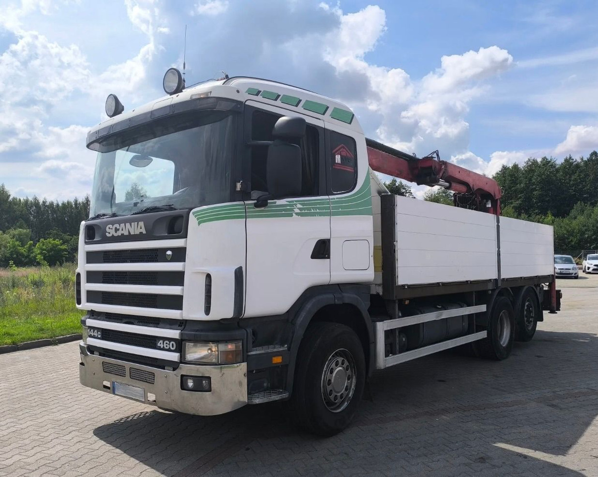 SCANIA 144.460 - Грузовик бортовой/ Платформа, Автоманипулятор: фото 3 SCANIA 144.460 - Грузовик бортовой/ Платформа, Автоманипулятор: фото 3