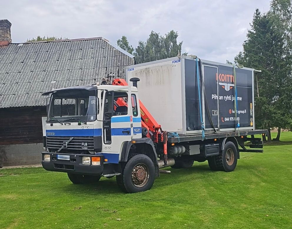 VOLVO FL614 - Грузовик бортовой/ Платформа, Автоманипулятор: фото 1 VOLVO FL614 - Грузовик бортовой/ Платформа, Автоманипулятор: фото 1