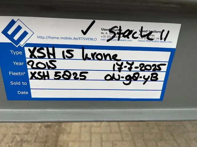 Krone last available 2015 XL P400 mega huckepack curtain sided trailer stack - Полуприцеп-фургон: фото 2 Krone last available 2015 XL P400 mega huckepack curtain sided trailer stack - Полуприцеп-фургон: фото 2