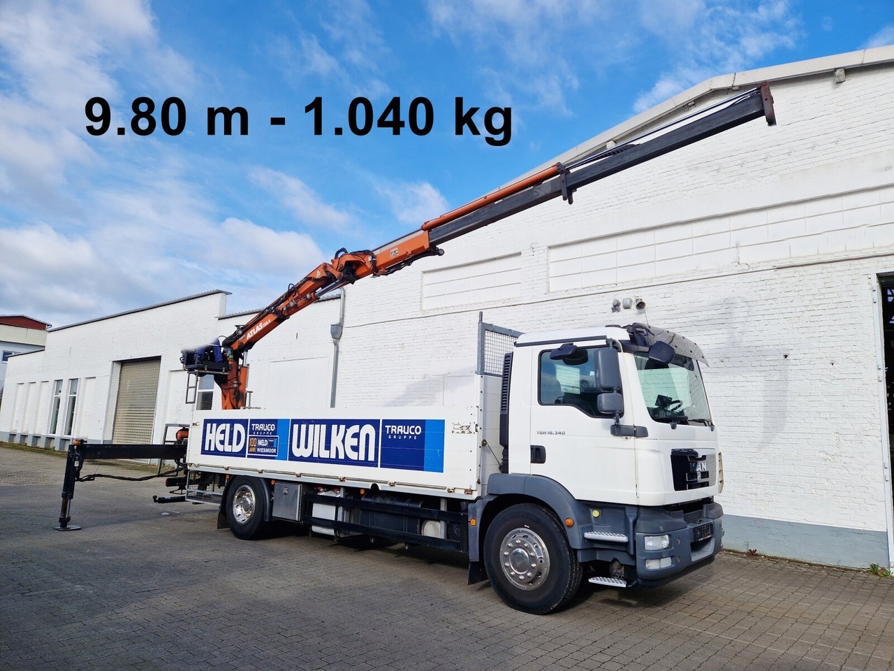 MAN TGM 18.340 4x2 BL TGM 18.340 4x2 BL, Atlas Ladekran 135.2 V, 9.8m - 1040 kg - Автоманипулятор, Грузовик бортовой/ Платформа: фото 1 MAN TGM 18.340 4x2 BL TGM 18.340 4x2 BL, Atlas Ladekran 135.2 V, 9.8m - 1040 kg - Автоманипулятор, Грузовик бортовой/ Платформа: фото 1