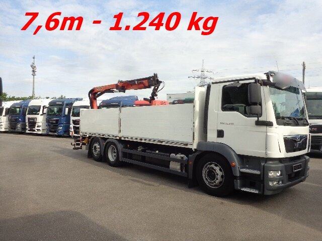 MAN TGM 26.340 6x2-4 LL TGM 26.340 6x2-4 LL,Lenk-Liftachse, Heckkran, Palfinger PK 11.001, faltbar, - Автоманипулятор, Грузовик бортовой/ Платформа: фото 1 MAN TGM 26.340 6x2-4 LL TGM 26.340 6x2-4 LL,Lenk-Liftachse, Heckkran, Palfinger PK 11.001, faltbar, - Автоманипулятор, Грузовик бортовой/ Платформа: фото 1