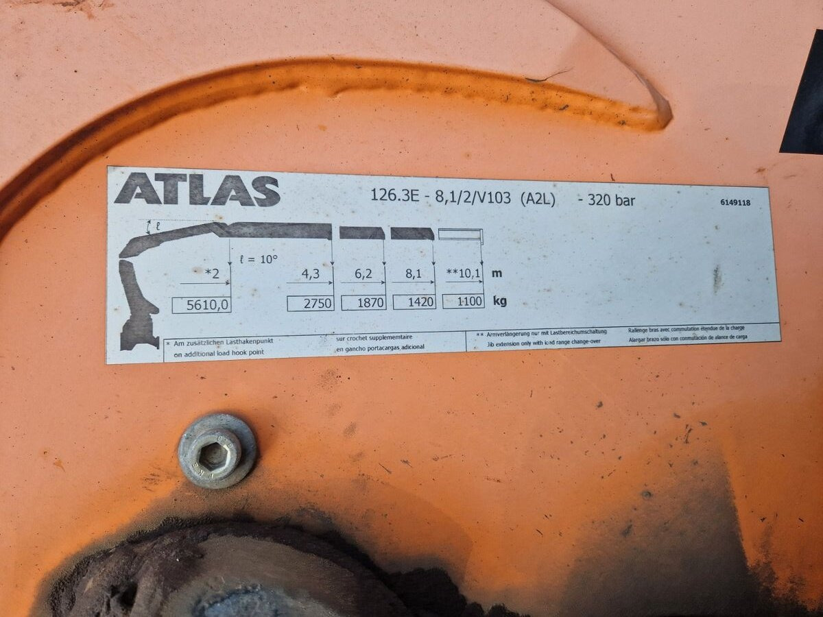 MAN TGS 28.440 6x2-4 BL TGS 28.440 6x2-4 BL, Lenk-/Liftachse, Kran Atlas 126.3E-A2L, Funk - Крюковой мультилифт, Автоманипулятор: фото 3 MAN TGS 28.440 6x2-4 BL TGS 28.440 6x2-4 BL, Lenk-/Liftachse, Kran Atlas 126.3E-A2L, Funk - Крюковой мультилифт, Автоманипулятор: фото 3