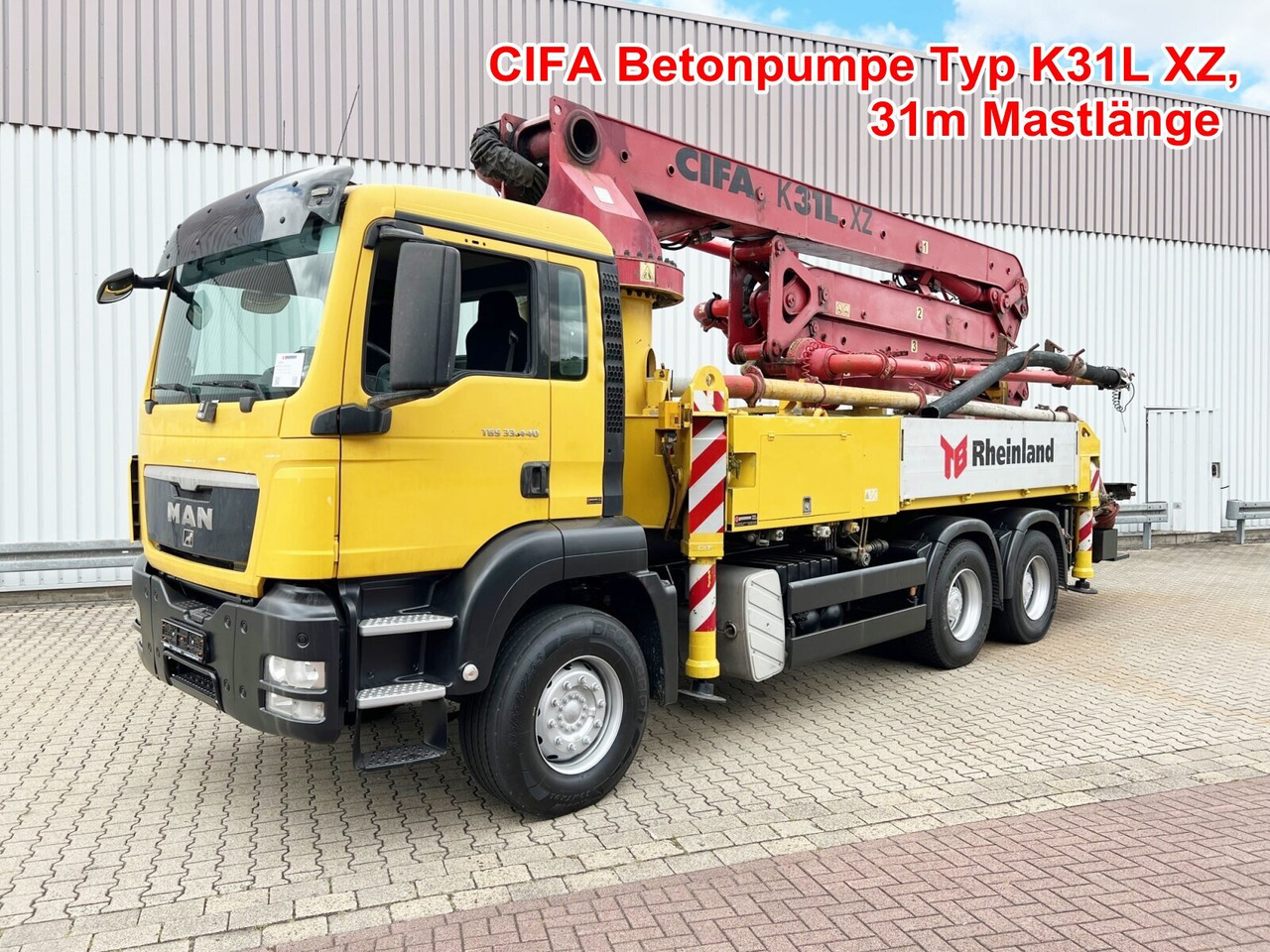 MAN TGS 33.440 6X4 BB TGS 33.440 6X4 BB, Betonpumpe CIFA K31L XZ, 31m Mast - Автобетононасос: фото 1 MAN TGS 33.440 6X4 BB TGS 33.440 6X4 BB, Betonpumpe CIFA K31L XZ, 31m Mast - Автобетононасос: фото 1