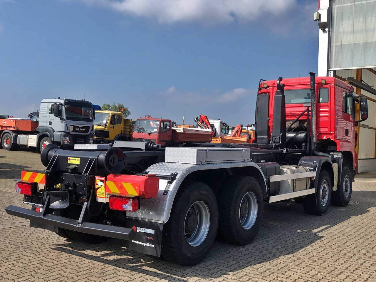 Грузовик-шасси MAN TGS 41.480 8X8 BB TGS 41.480 8X8 BB, Bender Stahlmulde ca. 18m³, hydr. Heckklappe: фото 9