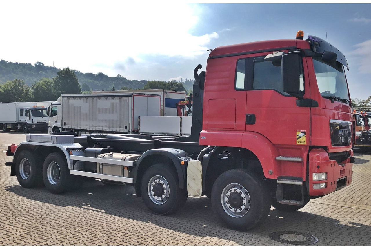 Грузовик-шасси MAN TGS 41.480 8X8 BB TGS 41.480 8X8 BB, Bender Stahlmulde ca. 18m³, hydr. Heckklappe: фото 8