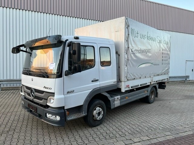 Mercedes-Benz Atego 822 4x2 Atego 822 4x2, Doka mit Kombisitzbank - Тентованный грузовик: фото 1 Mercedes-Benz Atego 822 4x2 Atego 822 4x2, Doka mit Kombisitzbank - Тентованный грузовик: фото 1
