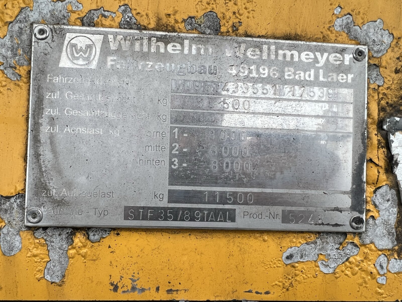 STF 35/89 TA AL Wellmeyer, STF 35/89 TA AL, ca. 25 cbm, ALU, 2xLiftachse - Полуприцеп-цистерна: фото 3 STF 35/89 TA AL Wellmeyer, STF 35/89 TA AL, ca. 25 cbm, ALU, 2xLiftachse - Полуприцеп-цистерна: фото 3