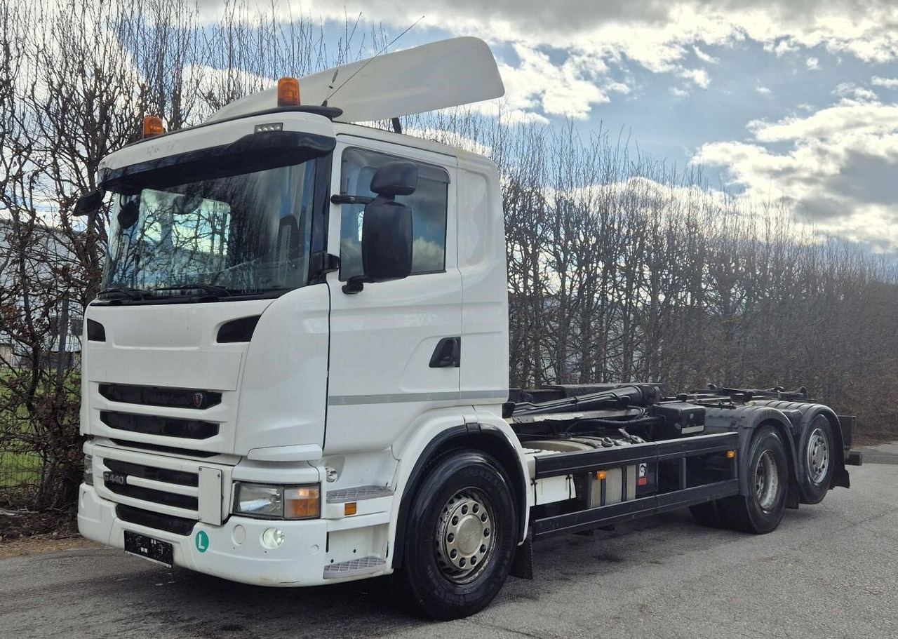 Scania G 440 LB 6x2-4 HNA G 440 LB 6x2-4 HNA, EEV, Lenk-/Liftachse, Schub-Knick - Крюковой мультилифт: фото 1 Scania G 440 LB 6x2-4 HNA G 440 LB 6x2-4 HNA, EEV, Lenk-/Liftachse, Schub-Knick - Крюковой мультилифт: фото 1