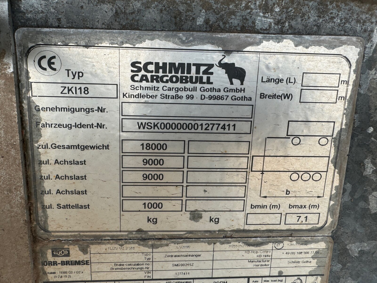 Schmitz Cargobull ZKI 18-4.9 ZKI 18-4.9, Stahlbordwände ca. 10m³, Rahmen Verzinkt - Самосвальный прицеп: фото 3 Schmitz Cargobull ZKI 18-4.9 ZKI 18-4.9, Stahlbordwände ca. 10m³, Rahmen Verzinkt - Самосвальный прицеп: фото 3