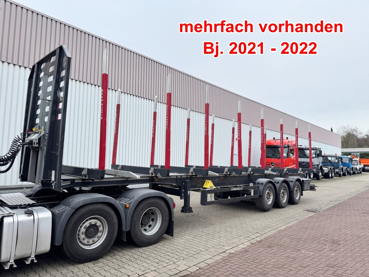 Schwarzmüller 3-Achs Holzauflieger 3-Achs Holzauflieger, Liftachse, MEHRFACH VORHANDEN! - Полуприцеп лесовоз: фото 1 Schwarzmüller 3-Achs Holzauflieger 3-Achs Holzauflieger, Liftachse, MEHRFACH VORHANDEN! - Полуприцеп лесовоз: фото 1
