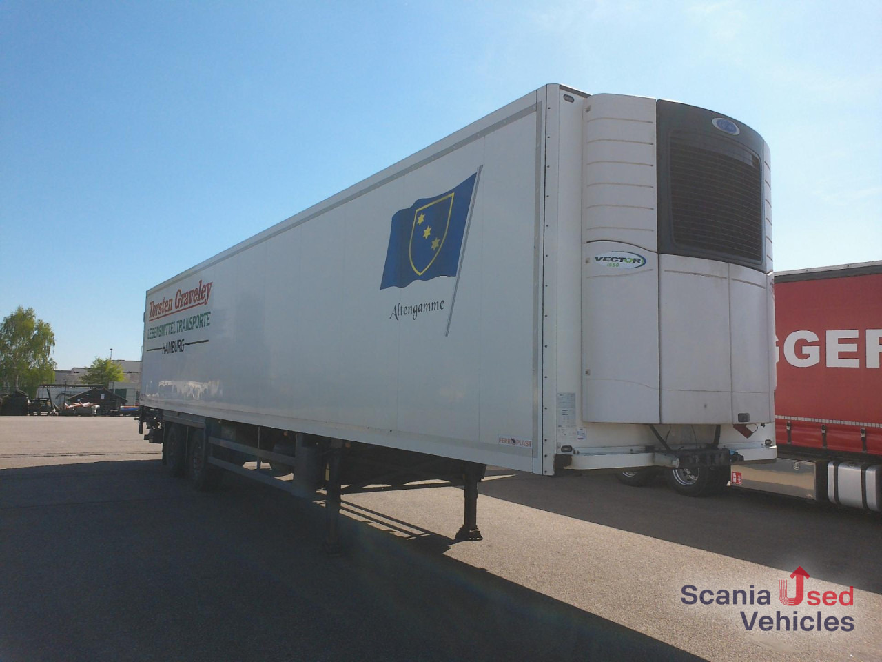 SCHMITZ FD-Aufbau m. Carrier Vector 1550 nur 5516 h - Полуприцеп-рефрижератор: фото 1 SCHMITZ FD-Aufbau m. Carrier Vector 1550 nur 5516 h - Полуприцеп-рефрижератор: фото 1
