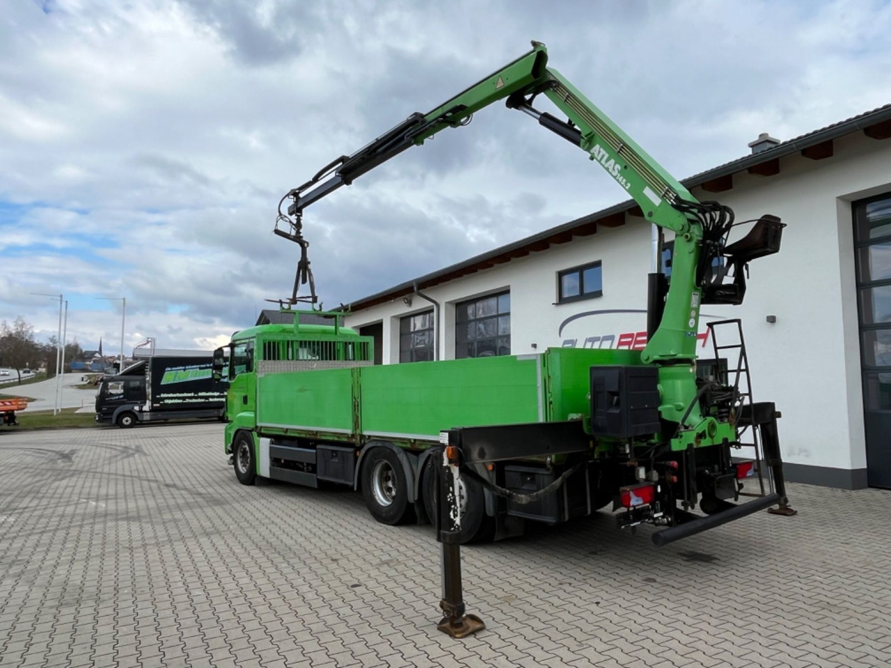 Грузовик бортовой/ Платформа, Автоманипулятор MAN TGS 25.440 Baustoff Pritsche mit Atlas 165.2VE: фото 10