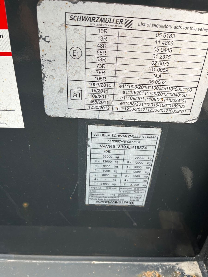 Schwarzmüller S1 R-Serie Tank Chassis ADR SAF Alufelgen - Полуприцеп-контейнеровоз/ Сменный кузов: фото 5 Schwarzmüller S1 R-Serie Tank Chassis ADR SAF Alufelgen - Полуприцеп-контейнеровоз/ Сменный кузов: фото 5