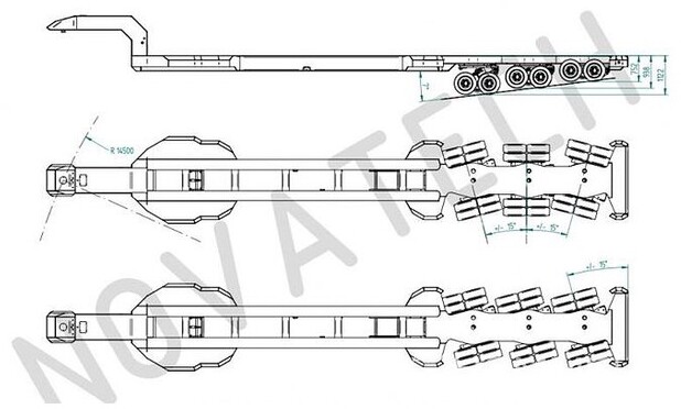 Novatech Flexmaster 45120 - Низкорамный прицеп: фото 5 Novatech Flexmaster 45120 - Низкорамный прицеп: фото 5