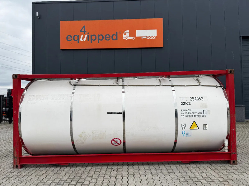 CIMC 20FT ISO, 25.080L / 1-COMP / 3 BAFFELS / T12 / 4 manholes / ADR valid until 02/2027 - Резервуар для хранения: фото 2 CIMC 20FT ISO, 25.080L / 1-COMP / 3 BAFFELS / T12 / 4 manholes / ADR valid until 02/2027 - Резервуар для хранения: фото 2