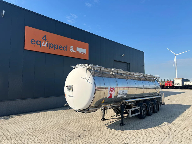 Feldbinder FOOD / LEVENSMIDDELEN / LEBENSMITTEL / 33.500L / 3-COMP / PUMP / NL-trailer / APK: 05-2026 - Полуприцеп-цистерна: фото 1 Feldbinder FOOD / LEVENSMIDDELEN / LEBENSMITTEL / 33.500L / 3-COMP / PUMP / NL-trailer / APK: 05-2026 - Полуприцеп-цистерна: фото 1