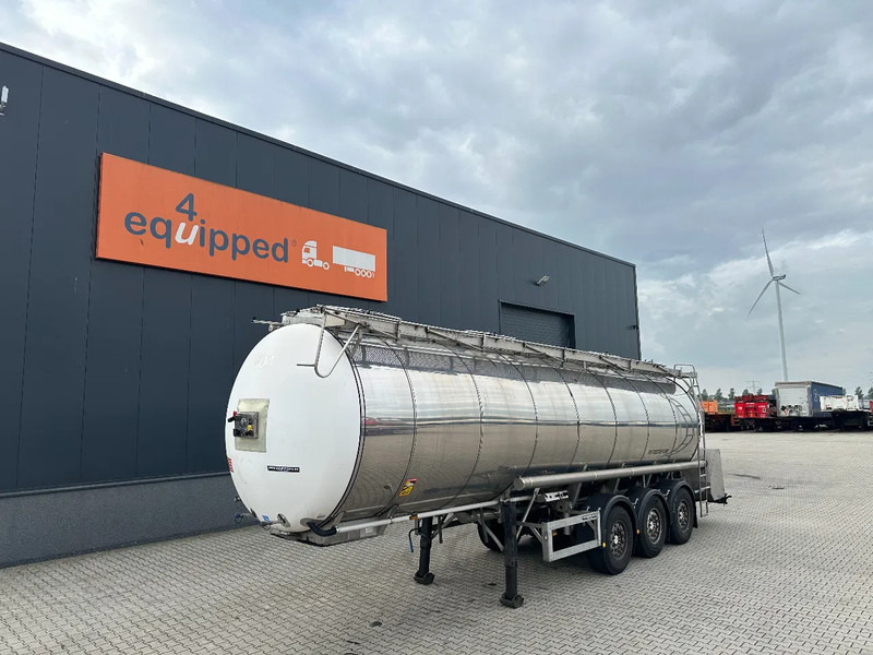 Feldbinder FOOD / LEVENSMIDDELEN / LEBENSMITTEL / 33.500L / 3-COMP / PUMP / NL-trailer / APK: 10-2026 - Полуприцеп-цистерна: фото 1 Feldbinder FOOD / LEVENSMIDDELEN / LEBENSMITTEL / 33.500L / 3-COMP / PUMP / NL-trailer / APK: 10-2026 - Полуприцеп-цистерна: фото 1