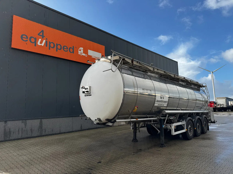 Feldbinder LEBENSMITTEL / LEVENSMIDDELEN FOOD / 33.500L / 3-COMP / PUMPE / INOX / NL-trailer / APK: 05-2026 - Полуприцеп-цистерна: фото 1 Feldbinder LEBENSMITTEL / LEVENSMIDDELEN FOOD / 33.500L / 3-COMP / PUMPE / INOX / NL-trailer / APK: 05-2026 - Полуприцеп-цистерна: фото 1
