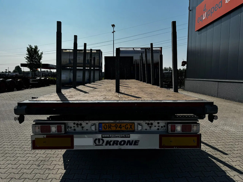 Krone originele platte oplegger met rongpotten + rongen, liftas, schijfremmen, NL-oplegger - Полуприцеп бортовой/ Платформа: фото 3 Krone originele platte oplegger met rongpotten + rongen, liftas, schijfremmen, NL-oplegger - Полуприцеп бортовой/ Платформа: фото 3