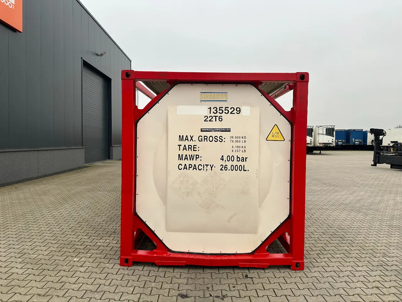SINGAMAS 20FT ISO, 26.000L/1-COMP/3 BAFFELS/3 manholes, 5Y inspection: 06/2027 - Резервуар для хранения: фото 5 SINGAMAS 20FT ISO, 26.000L/1-COMP/3 BAFFELS/3 manholes, 5Y inspection: 06/2027 - Резервуар для хранения: фото 5