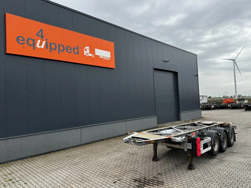 Полуприцеп-контейнеровоз/ Сменный кузов Van Hool 20FT / 20FT SWAP ADR (EX/II, EX/III, FL, OX, AT), BPW, disc brakes, liftaxle, galvanized, ALCOA, NL-Chassis, empty weight 3.300K: фото 1