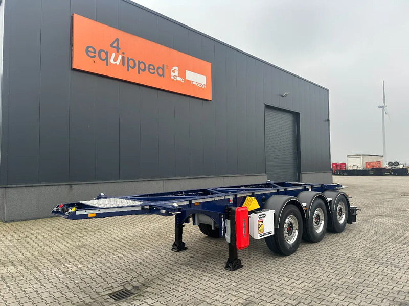 Van Hool NEW / DIRECT AVAILABLE 20FT ADR-CHASSIS, EMPTY WEIGHT: 3.300KG, DISCBRAKES, 3x available, ALU WHEELS - Полуприцеп-контейнеровоз/ Сменный кузов: фото 1 Van Hool NEW / DIRECT AVAILABLE 20FT ADR-CHASSIS, EMPTY WEIGHT: 3.300KG, DISCBRAKES, 3x available, ALU WHEELS - Полуприцеп-контейнеровоз/ Сменный кузов: фото 1