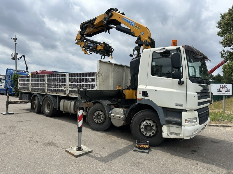 DAF CF 85.360 8x2 + KRAN (25m!) EFFER 305 6S + JIB 4S + ROTATOR - PLATORM 7m60 - LIFT + STEERING AXLE - EURO 5 - BE - Грузовик бортовой/ Платформа, Автоманипулятор: фото 1 DAF CF 85.360 8x2 + KRAN (25m!) EFFER 305 6S + JIB 4S + ROTATOR - PLATORM 7m60 - LIFT + STEERING AXLE - EURO 5 - BE - Грузовик бортовой/ Платформа, Автоманипулятор: фото 1