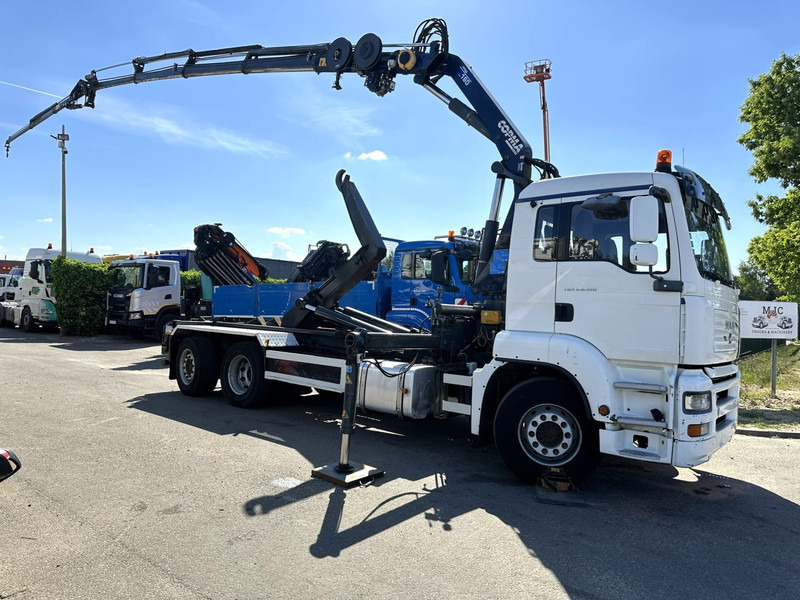 Крюковой мультилифт, Автоманипулятор MAN TGA 26.310 6X2 HOOKLIFT + CRANE COPMA 160.4 + JIB J2 + WINCH - RADIO - LIFT + STEERING AXLE - EURO 3 - BE: фото 1