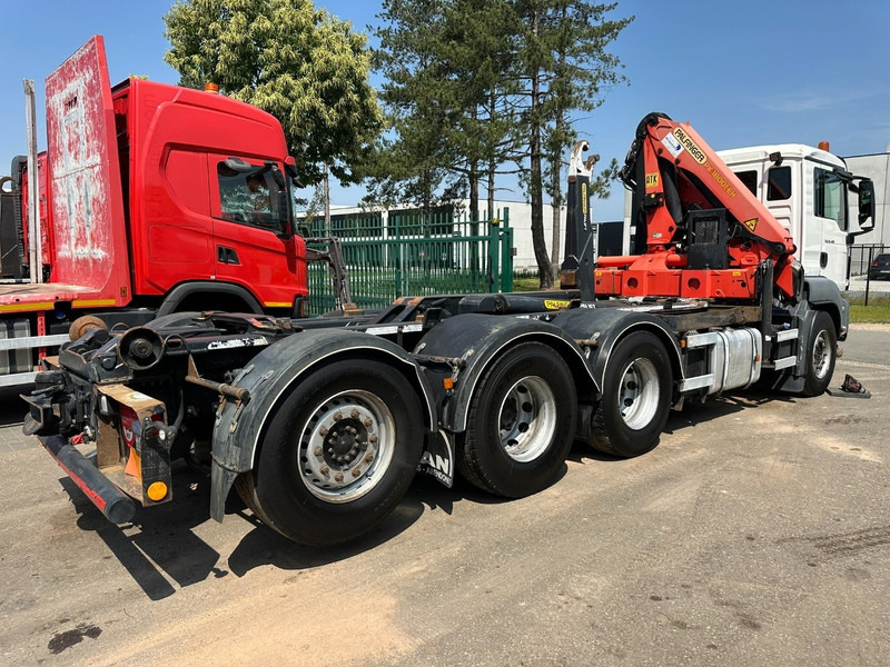 Крюковой мультилифт, Автоманипулятор MAN TGS 35.400 8x4 TRIDEM HOOKLIFT T22 + CRANE PALFINGER PK 18001 EH + RADIO - EURO 5 - LIFT/STEERING AXLE - BE TRUCK: фото 6