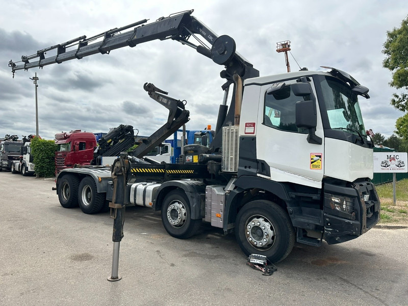 Renault C460 8x4 HOOKLIFT + CRANE HIAB 288 E-6 HIDUO - RADIO - 5/6 F - STEEL SPRING / HUB REDUCTION - Крюковой мультилифт, Автоманипулятор: фото 1 Renault C460 8x4 HOOKLIFT + CRANE HIAB 288 E-6 HIDUO - RADIO - 5/6 F - STEEL SPRING / HUB REDUCTION - Крюковой мультилифт, Автоманипулятор: фото 1