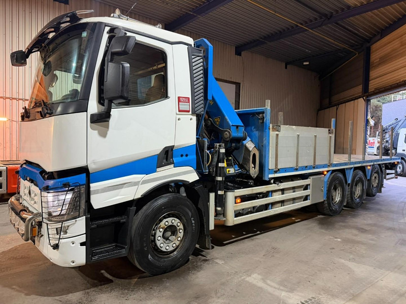 Renault C480 8x4 PRITSCHE + KRAN PALFINGER PK33002-EH E (6x) - PLATFORM 8m25 - LIFT/STEERING - GOOD TIRES - BE TRUCK - Грузовик бортовой/ Платформа, Автоманипулятор: фото 3 Renault C480 8x4 PRITSCHE + KRAN PALFINGER PK33002-EH E (6x) - PLATFORM 8m25 - LIFT/STEERING - GOOD TIRES - BE TRUCK - Грузовик бортовой/ Платформа, Автоманипулятор: фото 3
