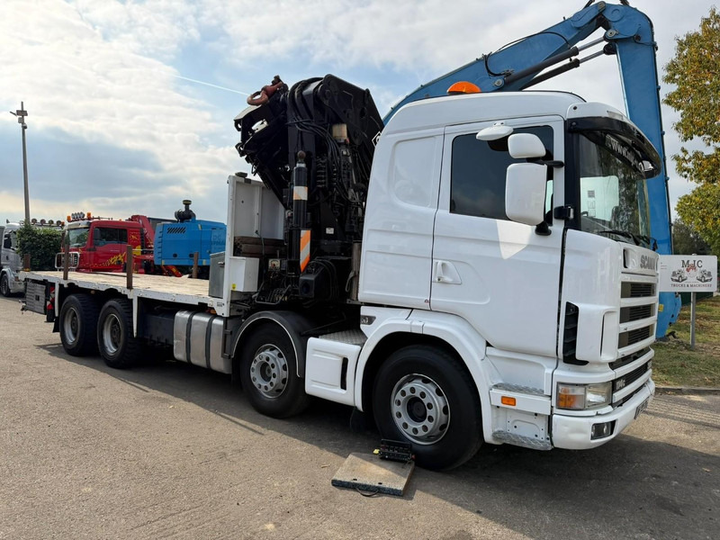 Scania 114C-380 8x4 PRITSCHE + KRAN HIAB 700 E-5 - PLATFORM 6m80 + TWISTLOCKS - MANUAL - RETARDER - STEEL SPRING / BIG AXLE HUB REDUCTION - AP ACHSEN - Грузовик бортовой/ Платформа, Автоманипулятор: фото 2 Scania 114C-380 8x4 PRITSCHE + KRAN HIAB 700 E-5 - PLATFORM 6m80 + TWISTLOCKS - MANUAL - RETARDER - STEEL SPRING / BIG AXLE HUB REDUCTION - AP ACHSEN - Грузовик бортовой/ Платформа, Автоманипулятор: фото 2