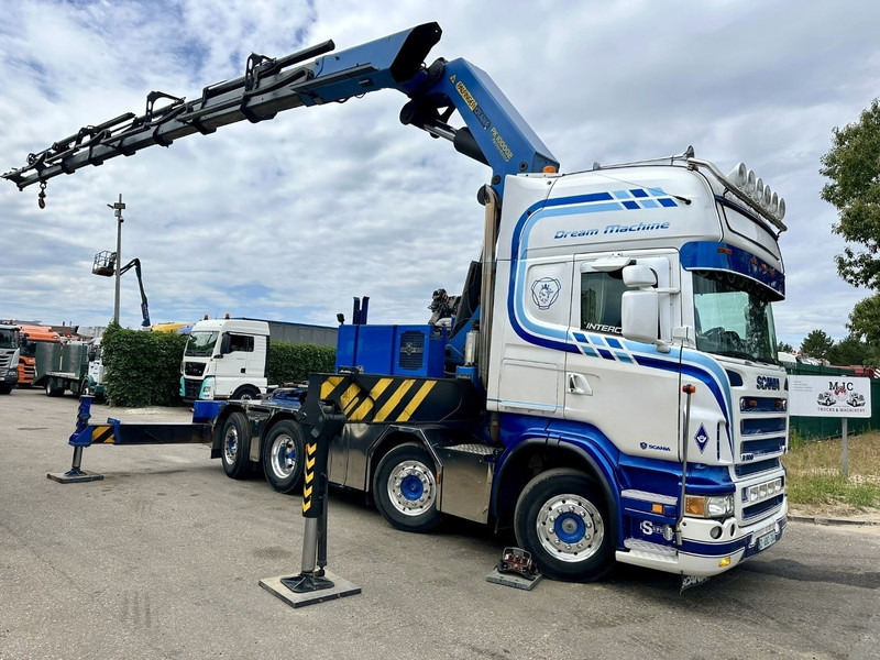 Scania R500 8x2 + CRANE 100Tm! PALFINGER PK100002 G 8x + 1 ME - RETARDER - ALCOA DURA BRIGHT - LIFT + STEERING - 5/6 HYDR F - TÜV 05/2026 - TOP CONDITION - Автоманипулятор: фото 1 Scania R500 8x2 + CRANE 100Tm! PALFINGER PK100002 G 8x + 1 ME - RETARDER - ALCOA DURA BRIGHT - LIFT + STEERING - 5/6 HYDR F - TÜV 05/2026 - TOP CONDITION - Автоманипулятор: фото 1