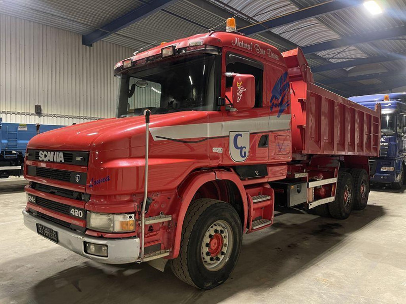 Scania T124-420 TORPEDO HAUBE - 6x4 - KIPPER - MANUAL GRS900 3+3 - STEEL SPRING / BALLIESTAS / LAMES / BLATT - Самосвал: фото 2 Scania T124-420 TORPEDO HAUBE - 6x4 - KIPPER - MANUAL GRS900 3+3 - STEEL SPRING / BALLIESTAS / LAMES / BLATT - Самосвал: фото 2