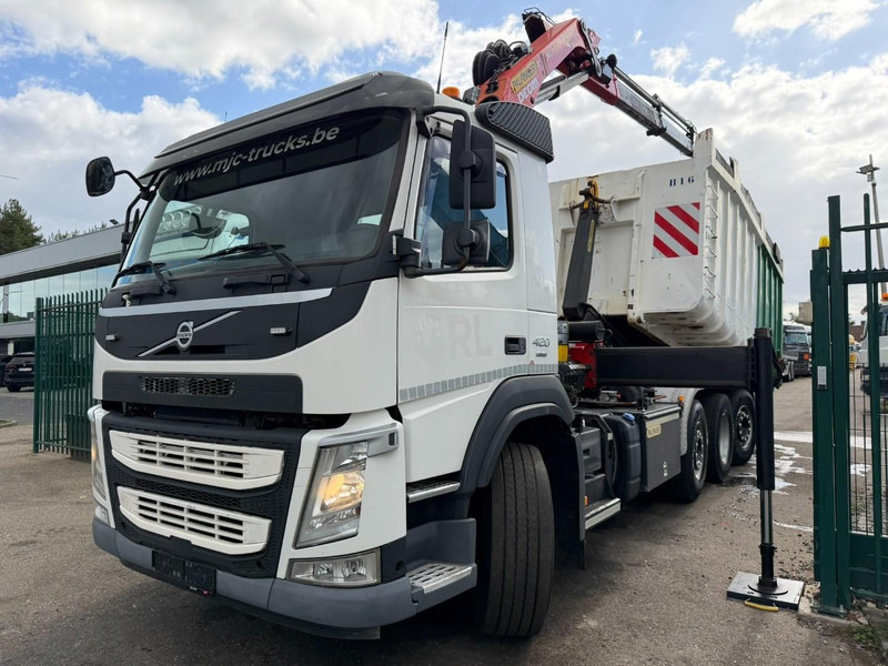 Volvo FM 420 8x2 HOOKLIFT + CRANE PALFINGER PK19.001 SLD B - *294.000km* - EURO 6 - LIFT + STEERING AXLE - I SHIFT - BE TRUCK - Крюковой мультилифт, Автоманипулятор: фото 3 Volvo FM 420 8x2 HOOKLIFT + CRANE PALFINGER PK19.001 SLD B - *294.000km* - EURO 6 - LIFT + STEERING AXLE - I SHIFT - BE TRUCK - Крюковой мультилифт, Автоманипулятор: фото 3