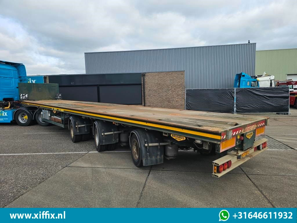 Полуприцеп бортовой/ Платформа Broshuis 3-ass. Vlakke uitschuifbare Mega oplegger / 3x gestuurd: фото 11 Полуприцеп бортовой/ Платформа Broshuis 3-ass. Vlakke uitschuifbare Mega oplegger / 3x gestuurd: фото 11