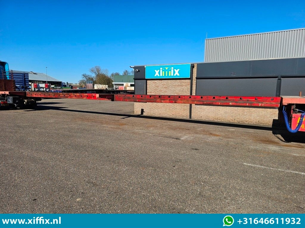 Полуприцеп бортовой/ Платформа ES-GE 3-ass. Vlakke dubbel 2x uitschuifbare oplegger / 3x gestuurd: фото 7