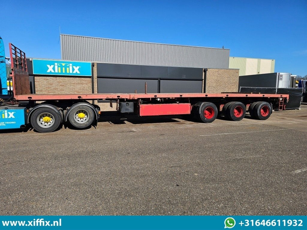 Полуприцеп бортовой/ Платформа ES-GE 3-ass. Vlakke dubbel 2x uitschuifbare oplegger / 3x gestuurd: фото 6