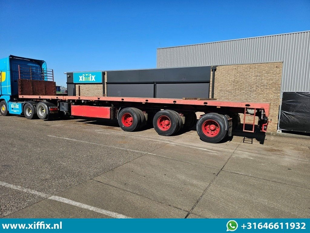 Полуприцеп бортовой/ Платформа ES-GE 3-ass. Vlakke dubbel 2x uitschuifbare oplegger / 3x gestuurd: фото 11