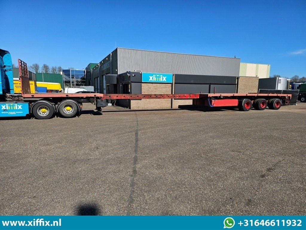 Полуприцеп бортовой/ Платформа ES-GE 3-ass. Vlakke dubbel 2x uitschuifbare oplegger / 3x gestuurd: фото 14