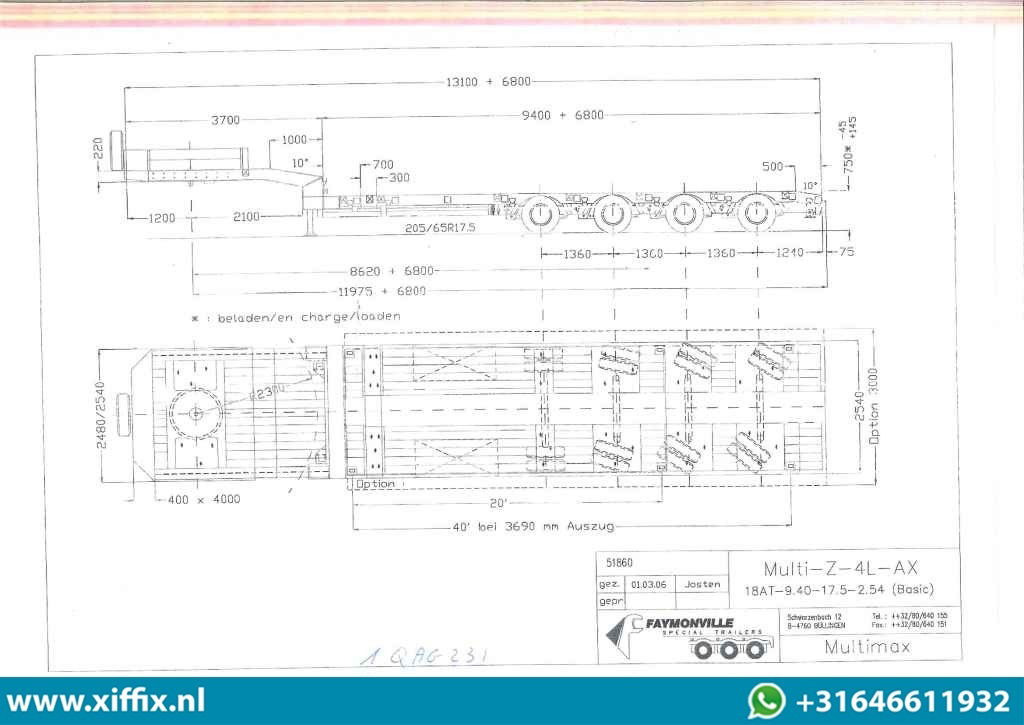 Низкорамный полуприцеп Faymonville 4-ass. Uitschuifbare semi dieplader / 78 cm. Hoog / 3x gestuurd: фото 16 Низкорамный полуприцеп Faymonville 4-ass. Uitschuifbare semi dieplader / 78 cm. Hoog / 3x gestuurd: фото 16