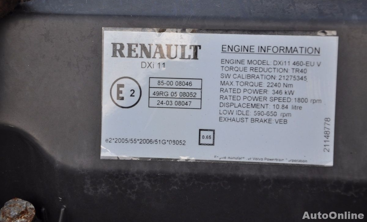 Renault DXi11 Renault PREMIUM DXI - Двигатель для Грузовиков: фото 3 Renault DXi11 Renault PREMIUM DXI - Двигатель для Грузовиков: фото 3