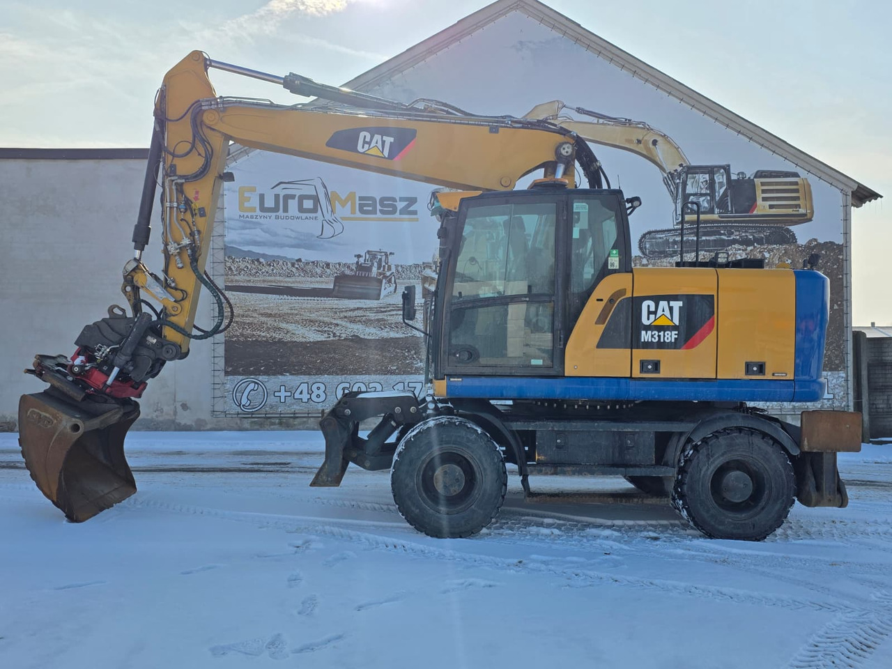 Caterpillar M318F, 2018 ROK, PODPORY + PŁUG, ROTOTILT - Колёсный экскаватор: фото 2 Caterpillar M318F, 2018 ROK, PODPORY + PŁUG, ROTOTILT - Колёсный экскаватор: фото 2