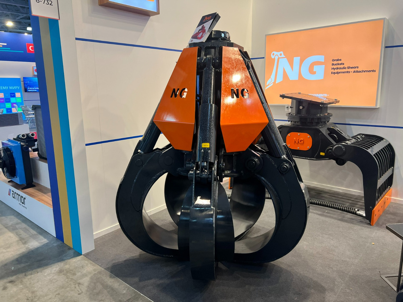ORANGE PEEL SCRAP GRAPPLE / POLYP GRABS - NG ATTACHMENTS - Грейфер для Экскаваторов: фото 3 ORANGE PEEL SCRAP GRAPPLE / POLYP GRABS - NG ATTACHMENTS - Грейфер для Экскаваторов: фото 3
