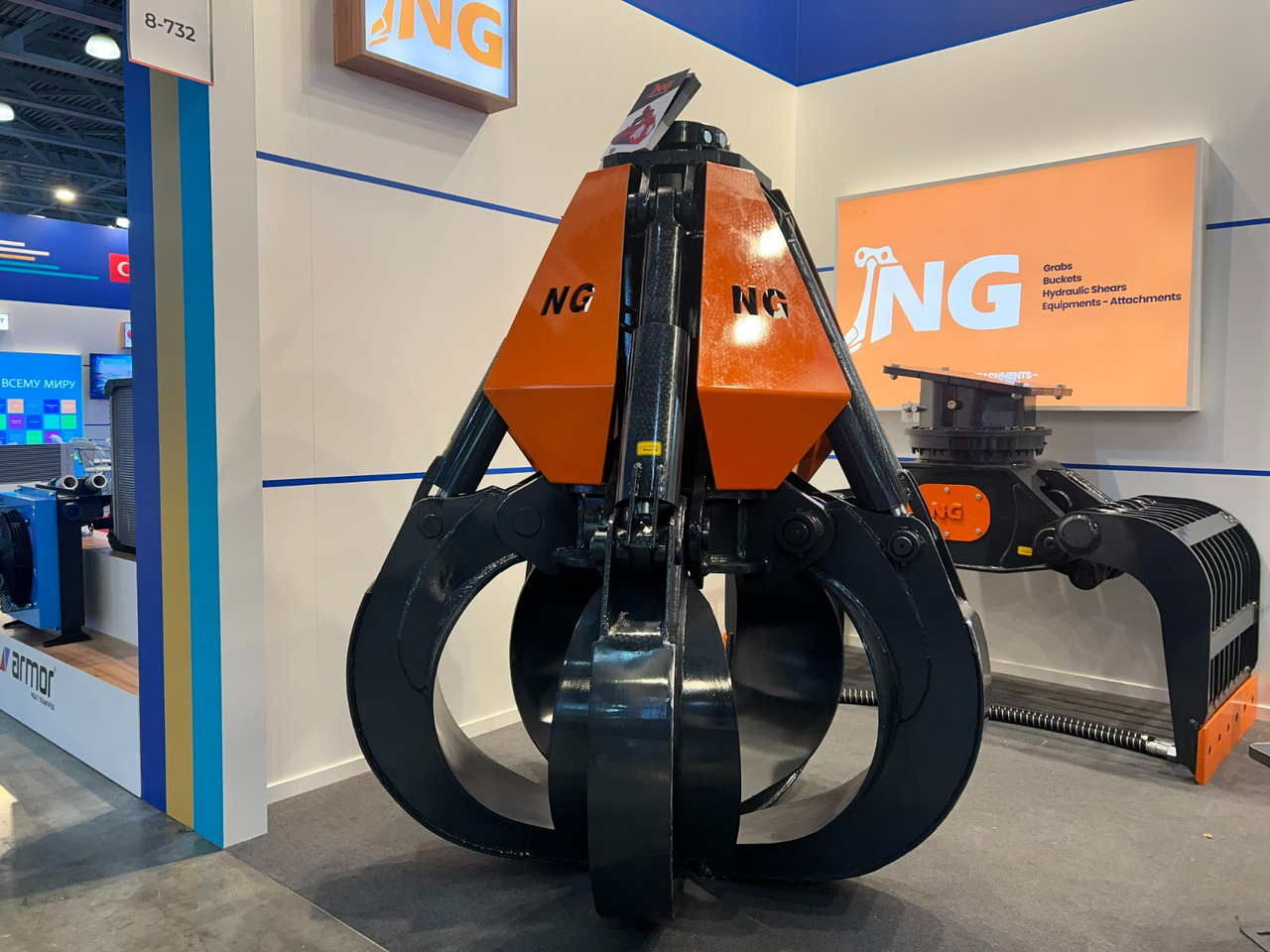 ORANGE PEEL SCRAP GRAPPLE / POLYP GRABS - NG ATTACHMENTS - Грейфер для Экскаваторов: фото 4 ORANGE PEEL SCRAP GRAPPLE / POLYP GRABS - NG ATTACHMENTS - Грейфер для Экскаваторов: фото 4