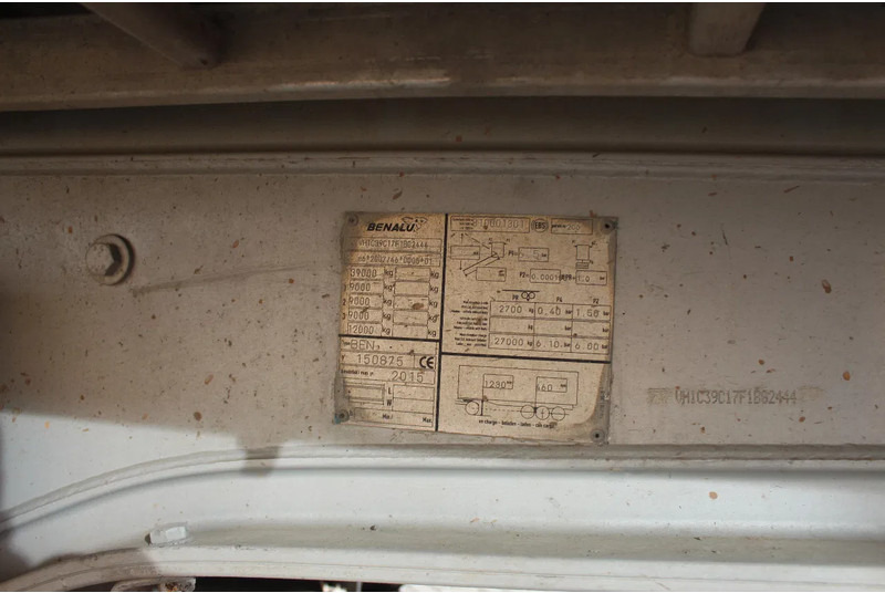 Самосвальный полуприцеп Benalu * 27 CUB * Lift Axle *: фото 9 Самосвальный полуприцеп Benalu * 27 CUB * Lift Axle *: фото 9