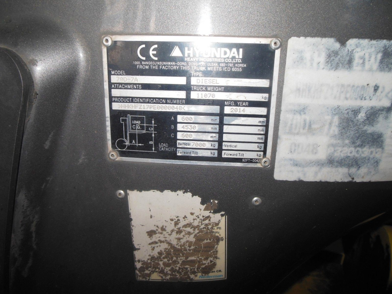 Дизельный погрузчик Hyundai 70D-7A: фото 25 Дизельный погрузчик Hyundai 70D-7A: фото 25