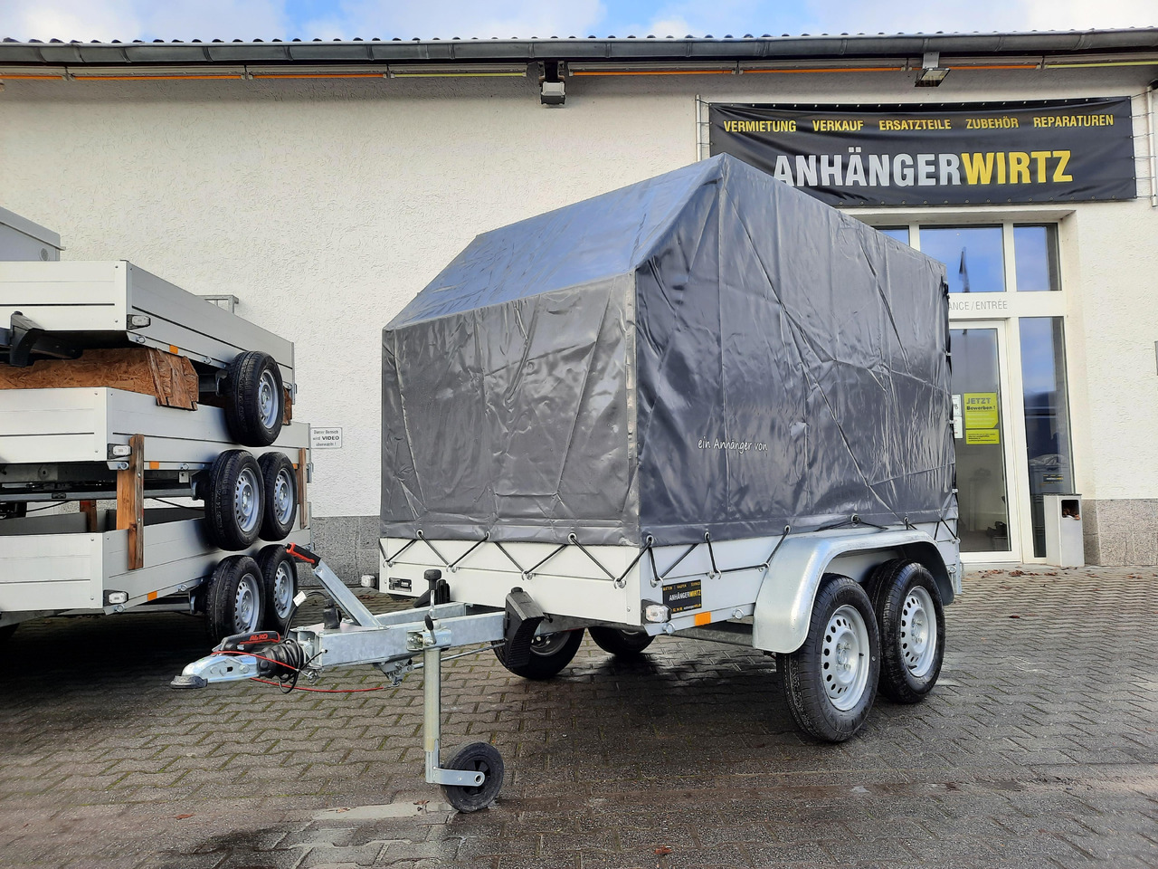 Aluliner Planen Anhänger GTT 2000 251x126x150cm Plane aero schräg (S) 2000kg - Тентованный прицеп: фото 1 Aluliner Planen Anhänger GTT 2000 251x126x150cm Plane aero schräg (S) 2000kg - Тентованный прицеп: фото 1