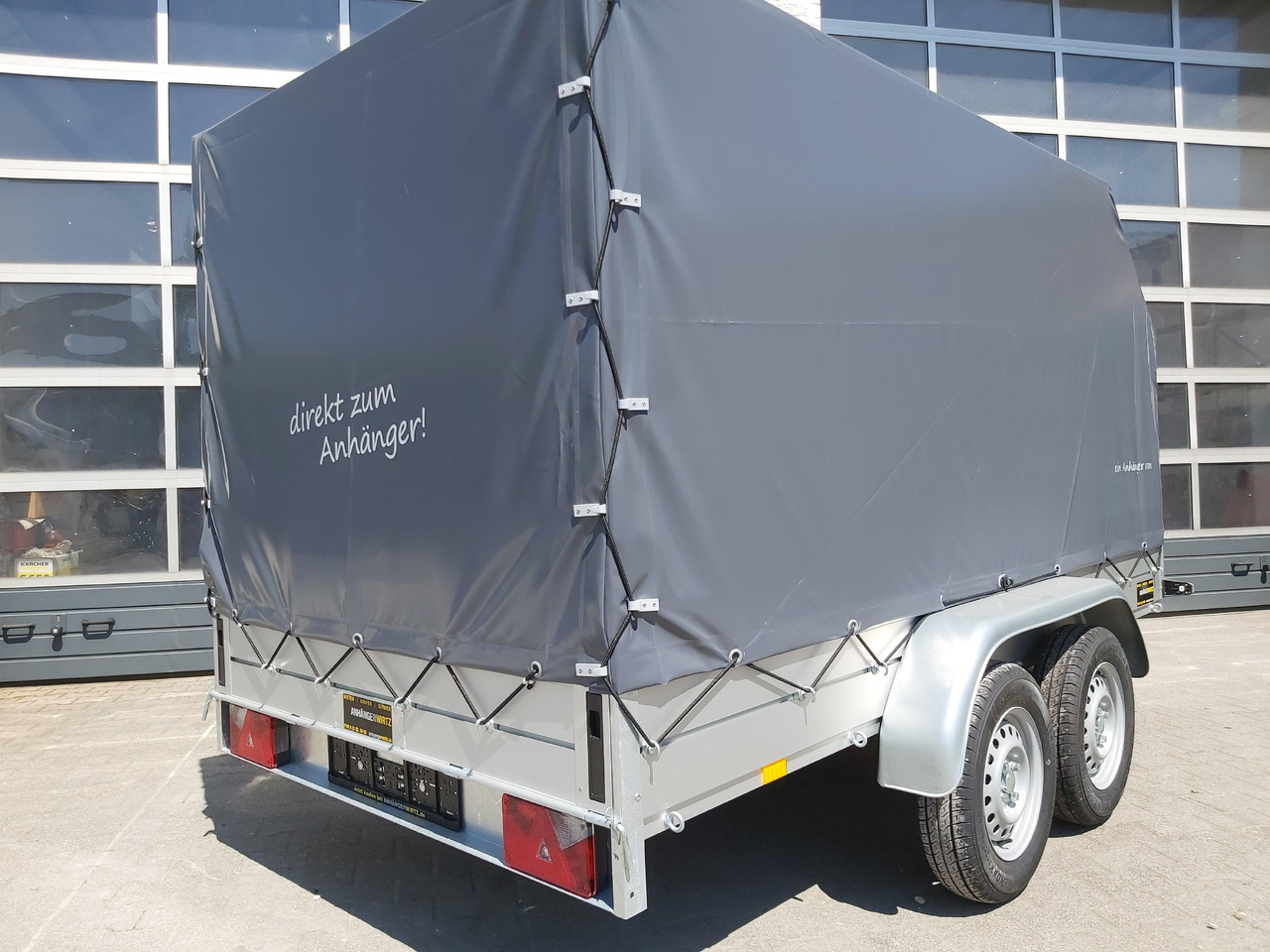 Aluliner Planen Anhänger GTT 2000 301x151x150cm Plane grau schräg (M) 2000kg Aktion - Тентованный прицеп: фото 3 Aluliner Planen Anhänger GTT 2000 301x151x150cm Plane grau schräg (M) 2000kg Aktion - Тентованный прицеп: фото 3